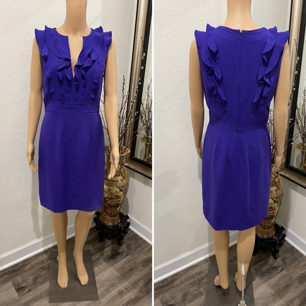 Tory Burch Purple Ruffle Dress